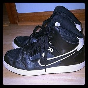 Two-tone Nike air force high tops